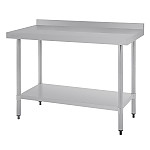 Vogue Stainless Steel Corner Table 700mm