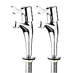 Vogue Basin Pillar Lever Taps (Pack of 2)