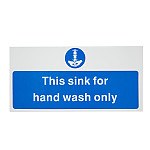 Vogue Hand Wash Only Sign
