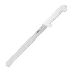 Hygiplas Serrated Slicer White 25.5cm