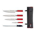 Dick Red Spirit 5 Piece Knife Set with Wallet
