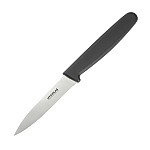 Hygiplas Straight Blade Paring Knife Black 7.5cm