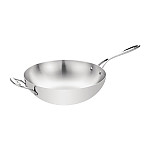 Vogue Tri Wall Wok Flat Base 300mm