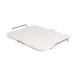 Rectangular Pizza Stone with Metal Serving Rack 15in