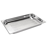 Vogue Stainless Steel Perforated 1/1 Gastronorm Pan