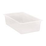 Vogue Polypropylene 1/3 Gastronorm Container with Lid 100mm (Pack of 4)