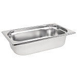 Vogue Stainless Steel 2/1 Gastronorm Pan