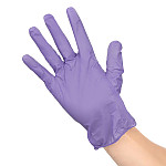 Hygiplas Vinyl Purple Powder Free Gloves