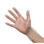 Vogue Powdered Vinyl Gloves Clear (Pack of 100)