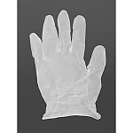 Vogue Powdered Vinyl Gloves Clear (Pack of 100)