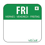 Vogue Removable Colour Coded Food Labels Saturday (Pack of 1000)