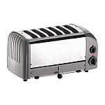 Dualit 6 Slice Vario Toaster Metallic Silver 60147