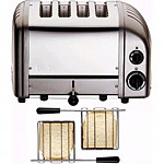 Dualit 2 x 2 Combi Vario 4 Slice Toaster Metallic Charcoal 42170