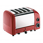 Dualit 2 x 2 Combi Vario 4 Slice Toaster Red 42175