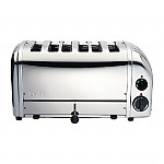 Dualit Bun Toaster 6 Bun Metallic Silver 61028
