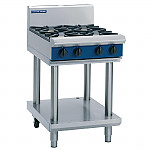 Blue Seal Evolution Cooktop 4 Open Burners on Stand 600mm