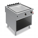 Falcon F900 800mm Half-Ribbed Steel Griddle on Fixed Stand E9581R