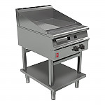 Falcon Dominator Plus 600mm Wide Half Ribbed Gas Griddle on Fixed Stand G3641R