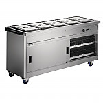 Lincat Panther 670 Series Hot Cupboard with Bain Marie P6B5