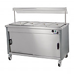 Moffat Mobile Hot Cupboard with Dry Heat Bain Marie 4FBM