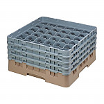 Cambro Camrack Beige 36 Compartments Max Glass Height 215mm