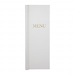 Slip Grip Menu Covers 1/2 Width A4 Size White