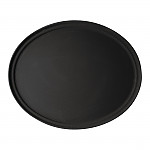 Cambro Treadlite Fibreglass Round Non-Slip Tray Black