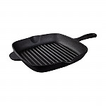 Tramontina Pre-Seasoned Cast Iron Square Griddle Pan 270mm 2.2Ltr