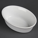 Olympia Stoneware Oval Pie Bowls 161 x 116mm (Pack of 6)