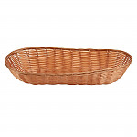Poly Wicker Oval Food Basket (Pack of 6)