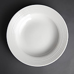 Olympia Linear Pasta Plates 230mm (Pack of 12)