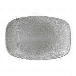 Churchill Stonecast Rectangular Plates Peppercorn Grey 189 x 355mm