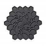 Steelite Modern Twist Trivet Graphite Hive 178mm (Pack of 6)