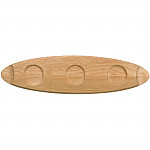 Churchill Art de Cuisine Menu Oval Wooden Boards 550mm (Pack of 4)