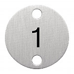 Olympia Table Numbers Silver (1-5)