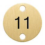 Olympia Table Numbers Bronze (11-15)