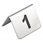 Bolero Table Numbers Silver (6-10)