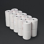 Olympia Non-Thermal 2ply White and Pink Till Roll 76 x 71mm (Pack of 20)
