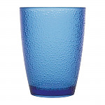 Olympia Kristallon Polycarbonate Tumbler Pebbled Blue 275ml (Pack of 6)