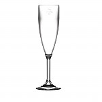 BBP Polycarbonate Champagne Flutes 200ml CE Marked at 175ml (Pack of 12)