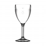 BBP Polycarbonate Wine Glasses 310ml CE Marked at 175ml and 250ml (Pack of 12)