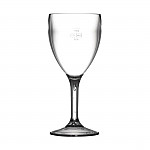 BBP Polycarbonate Wine Glasses 255ml CE Marked at 175ml (Pack of 12)