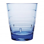 Olympia Kristallon Polycarbonate Ringed Tumbler Blue 285ml (Pack of 6)