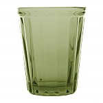 Olympia Cabot Panelled Glass Tumbler Green 260ml (Pack of 6)