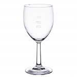 Arcoroc Savoie Grand Vin Wine Glasses 350ml CE Marked at 125ml 175ml and 250ml