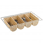 APS Rattan Cutlery Dispenser