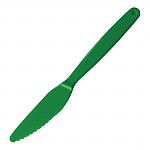 Olympia Kristallon Polycarbonate Knife Green (Pack of 12)
