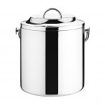 Olympia Double Walled Ice Bucket with Lid 1Ltr Gunmetal