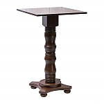 Islington Poseur Square Table Dark Wood 700x700mm