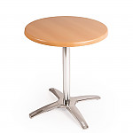 Special Offer Bolero Round Beech Table Top and Base Combo
